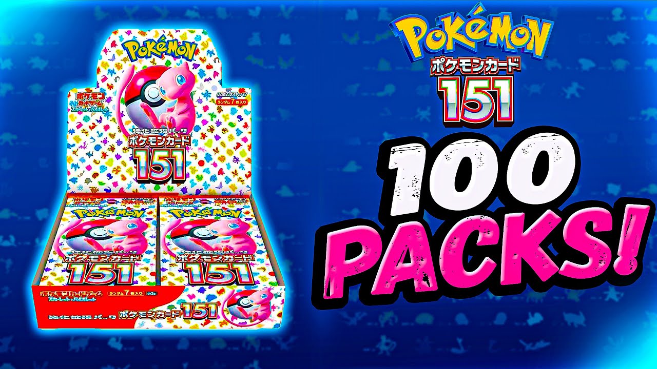 Opening 100 Pokémon 151 Japanese Booster Packs!