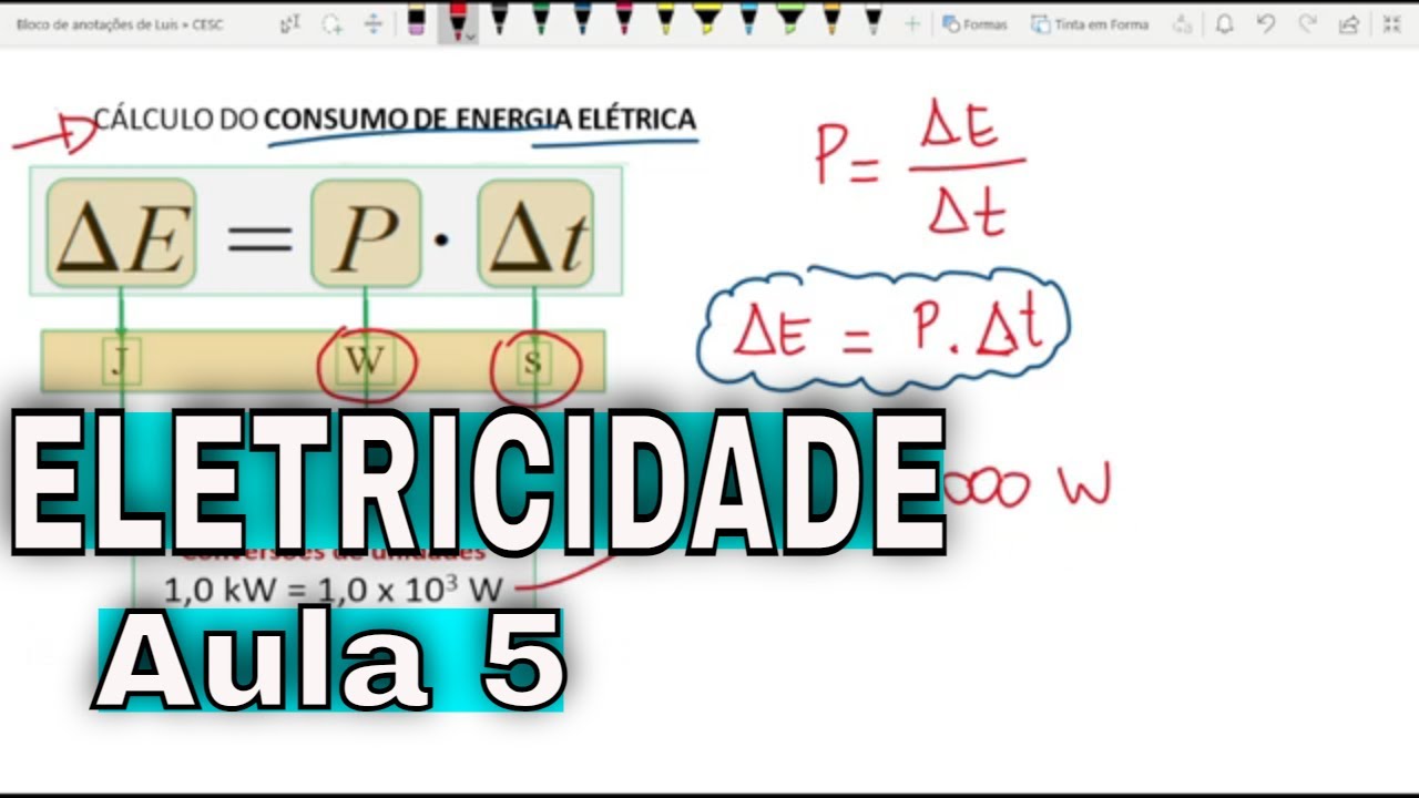 ELETRICIDADE. Aula 5: Potência e Energia Elétrica.