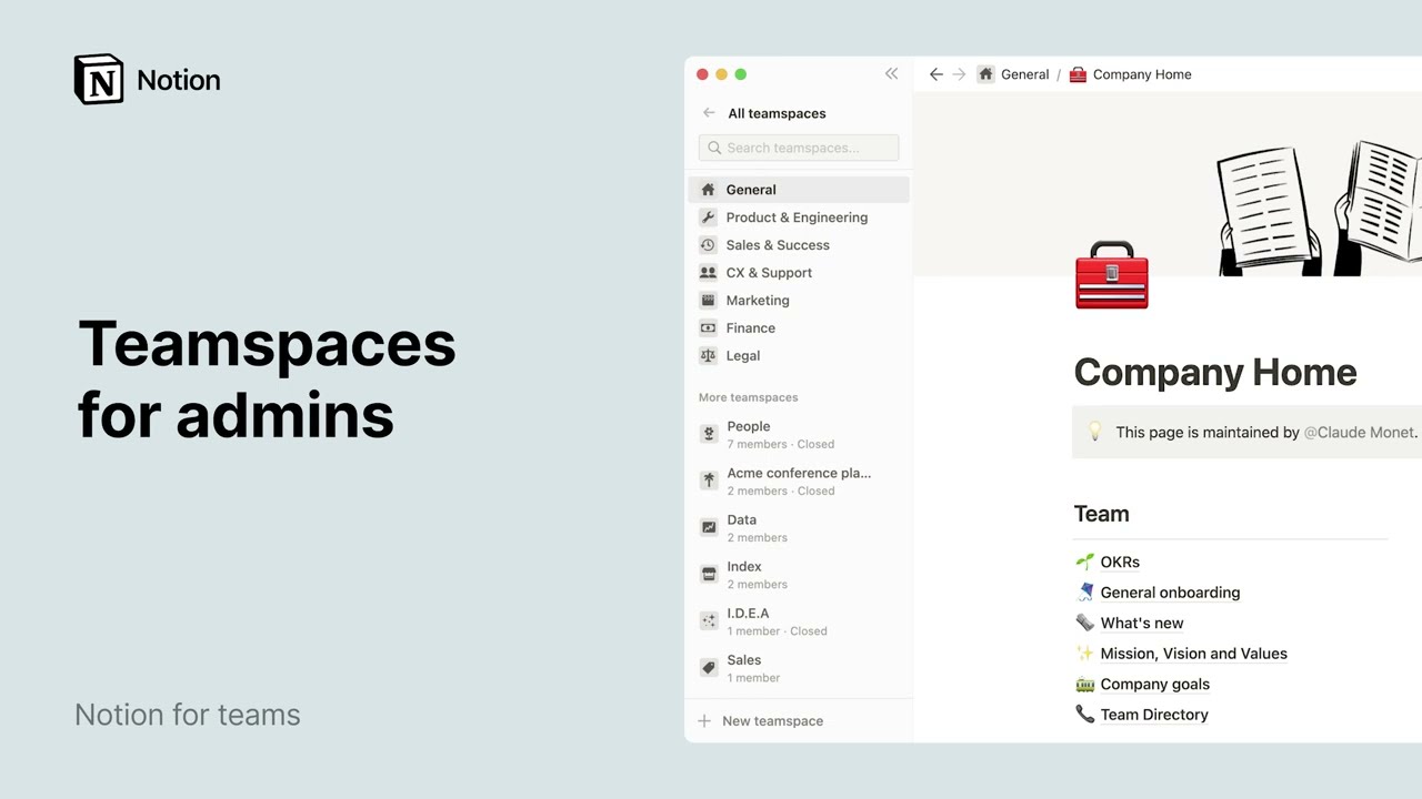 Teamspaces для администраторов