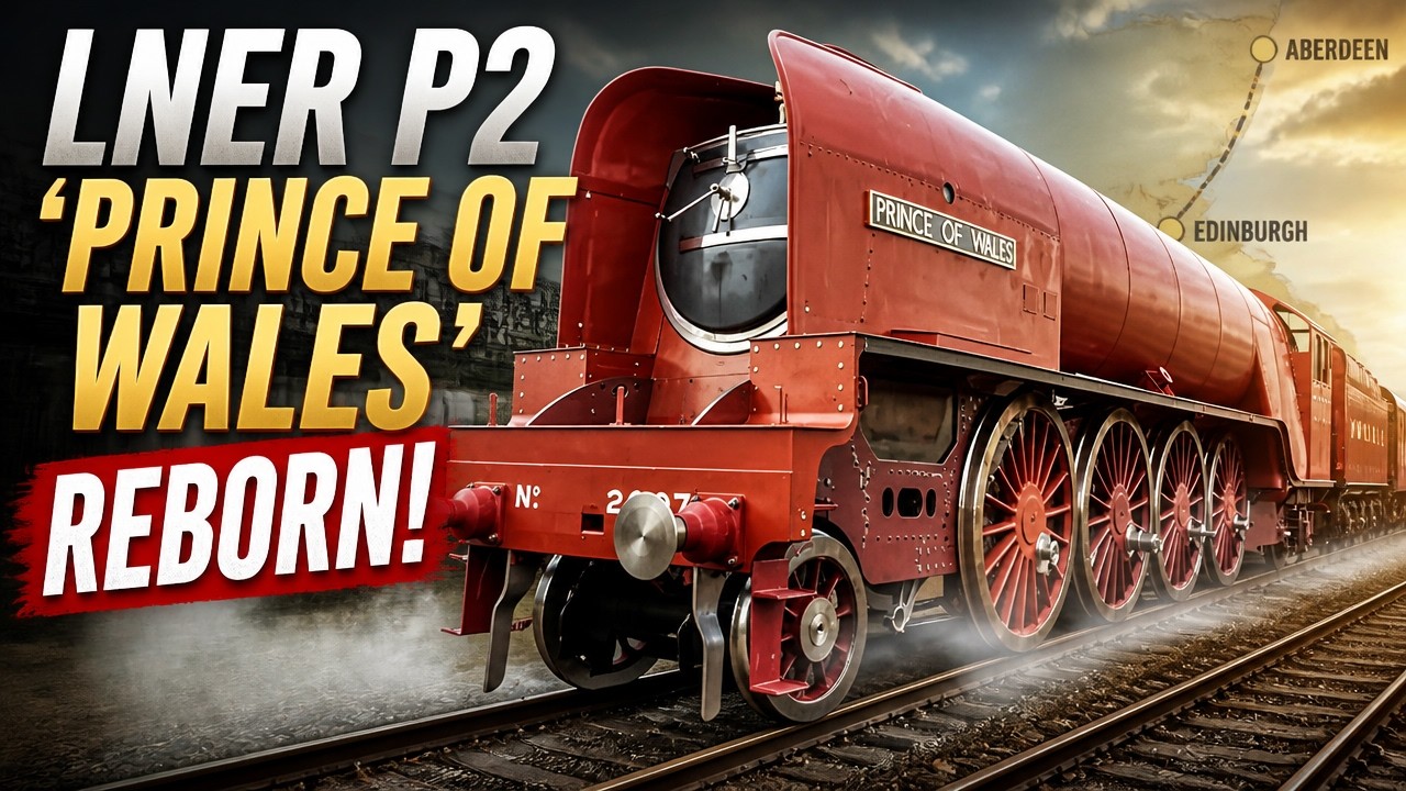 The Return of a Legend: LNER P2 ‘Prince of Wales’ Reborn! #lner #locomotive #p2 #princeofwales #fyp