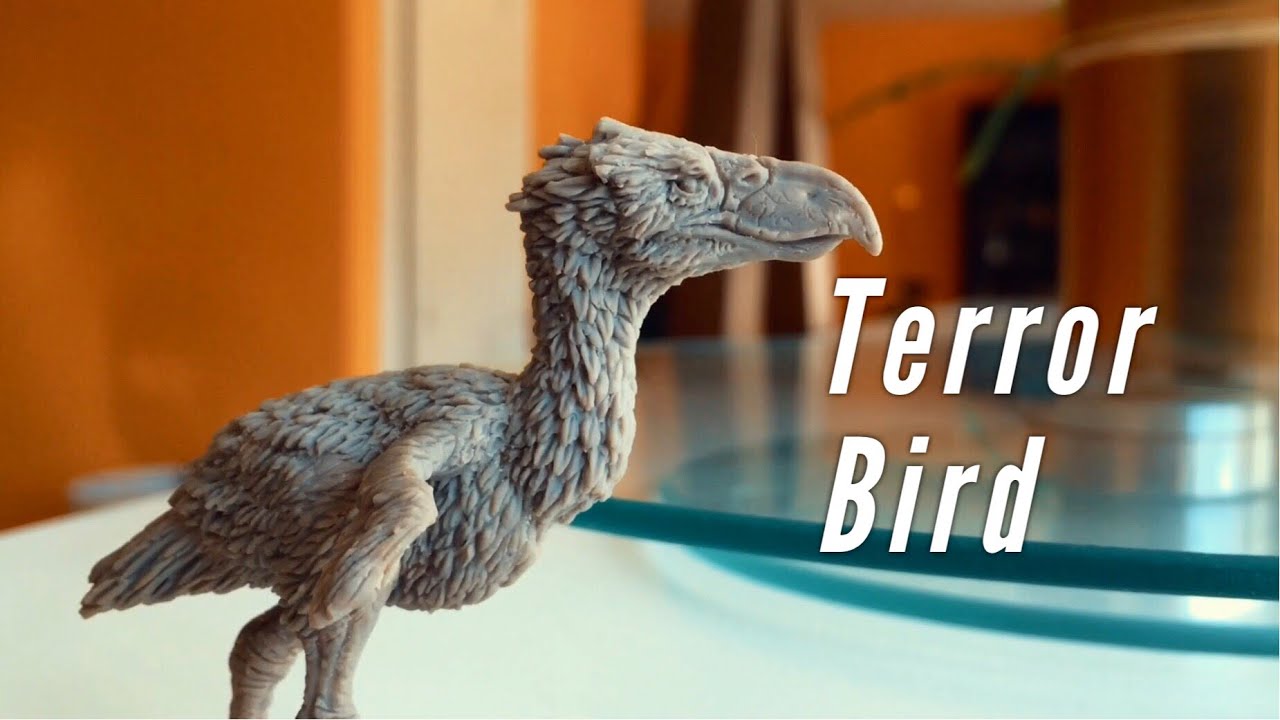 Sculpting Kelenken the Terror bird!