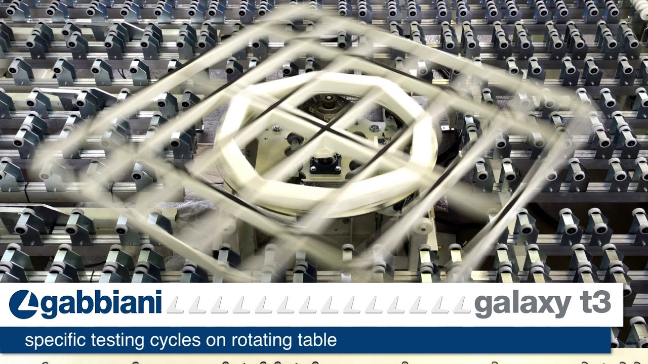 Gabbiani specific testing cycles on rotating table