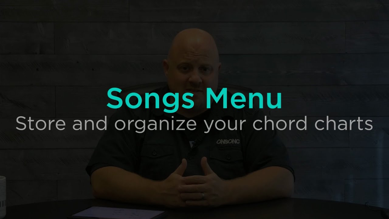 Store and Organize your Chord Charts with the Songs Menu