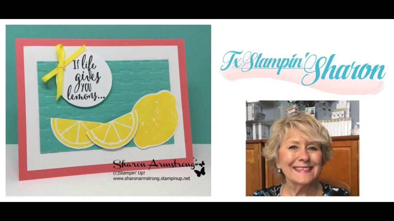 Quick and Easy Card Using Lemon Zest by Stampin' Up!