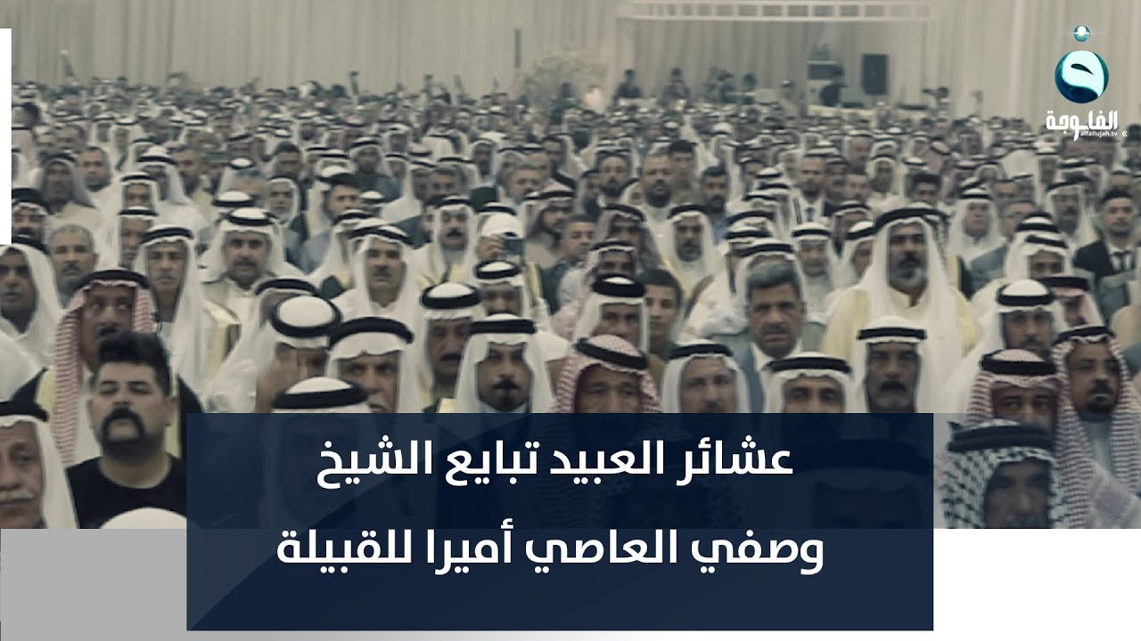 عشائر العبيد تبايع الشيخ وصفي العاصي أميرا للقبيلة| تقرير: عبد الله العامري