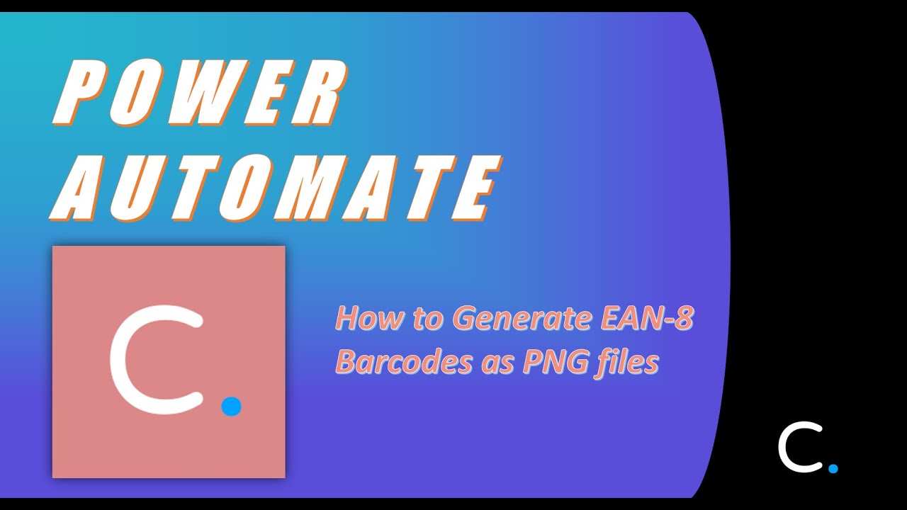 How to Generate New EAN-8 Barcodes as PNG Files in Power Automate