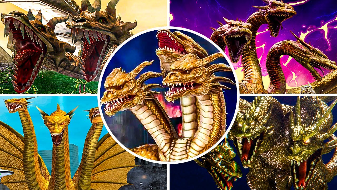 Evolution of King Ghidorah in Godzilla Games (1984 - 2024 | PS1 - PS5)