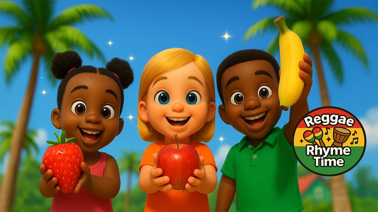 Fruits Song 🍎 | Learn Fruits Reggae Song | Nursery Rhymes & Kids Songs