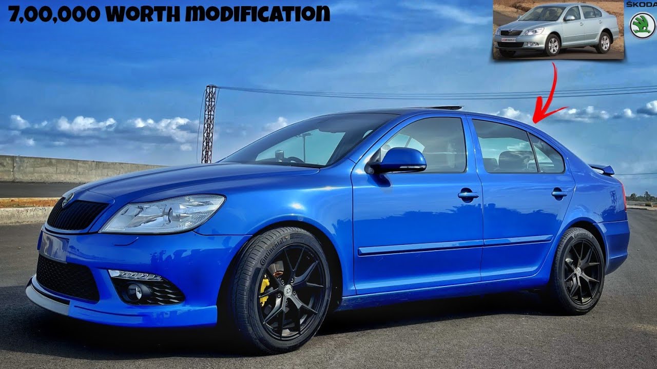 Modified SKODA Laura tdi💥| 7,00,000 Worth modification✅| 2010 Model car to new look🤯 | Interior 😍🔥