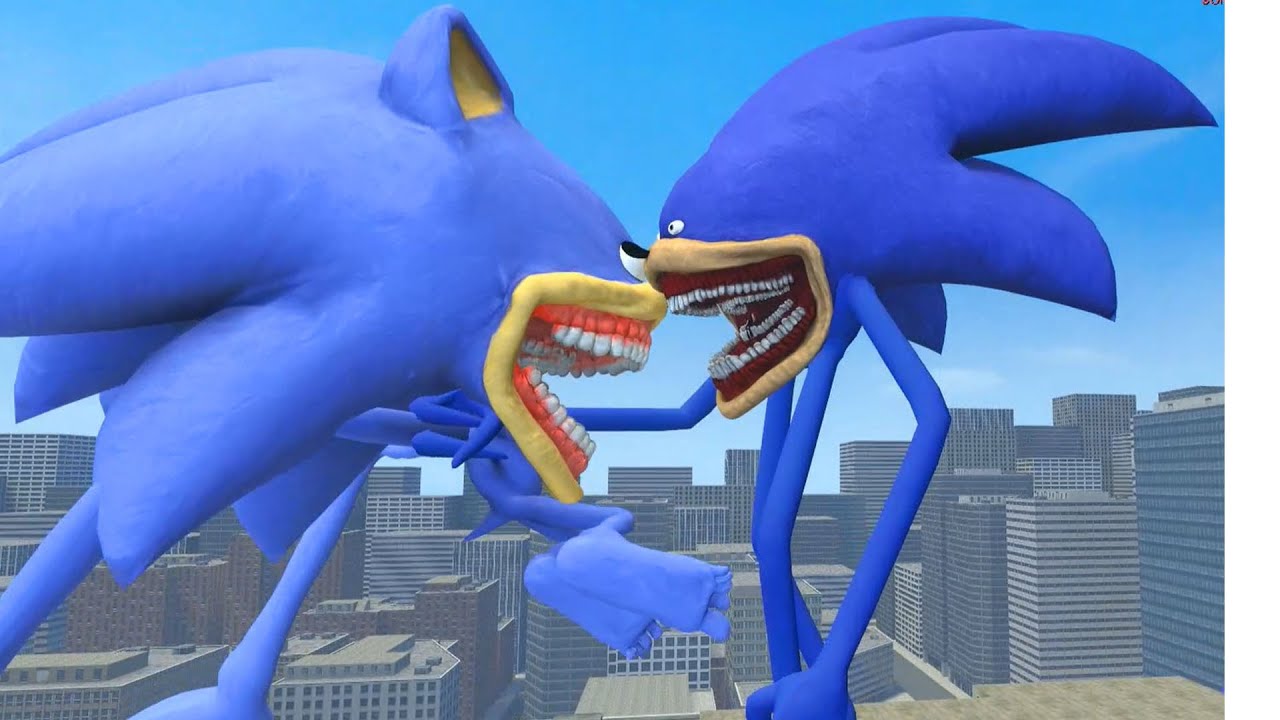 NEW UPGRADE SHIN SONIC TAPES SMILEY'S vs SHIN SONIC TAPES VS HUGGY SONIC TAPES in Garry's Mod !!!