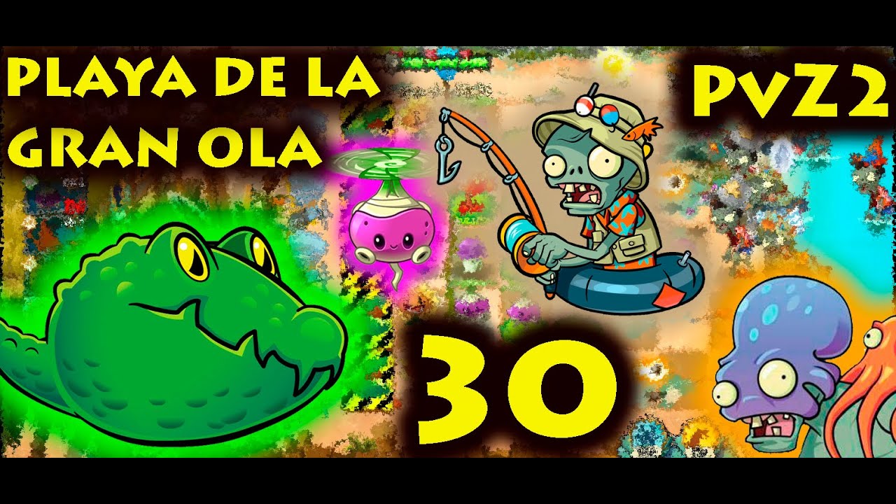 Plantas vs. Zombies 2 - Playa de la Gran Ola - Día 30