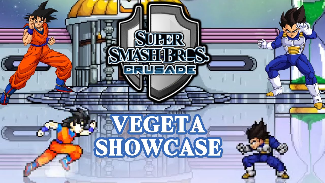 Super Smash Bros. Crusade - Vegeta moveset showcase + Gameplay