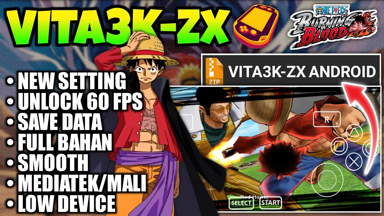 60FPS🔥 VITA3K ZX EMULATOR ANDROID | SETTING TERBAIK DEVICE LOW END | VITA3K