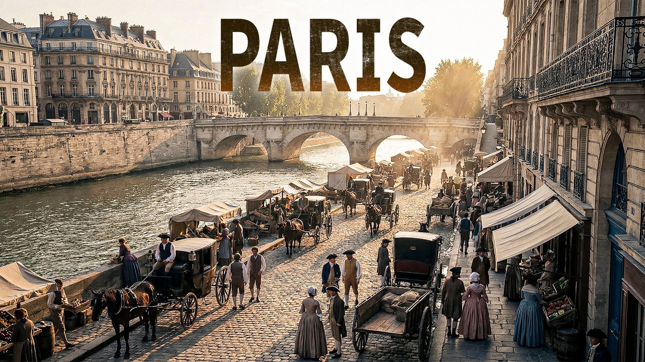 Eine Reise durch Paris im 18. Jahrhundert (KI-Rekonstruktion)