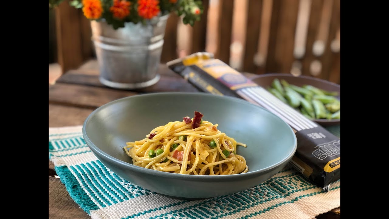 Spaghetti carbonara a la crema
