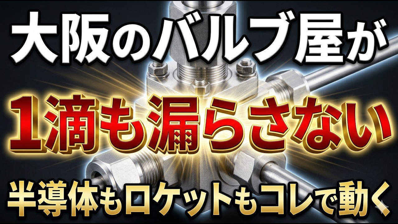 【世界シェア、トップ】半導体工場のガス・ロケット燃料、大阪の「バルブ屋」がキーマン。問屋から世界企業になった大阪企業、フジキン。