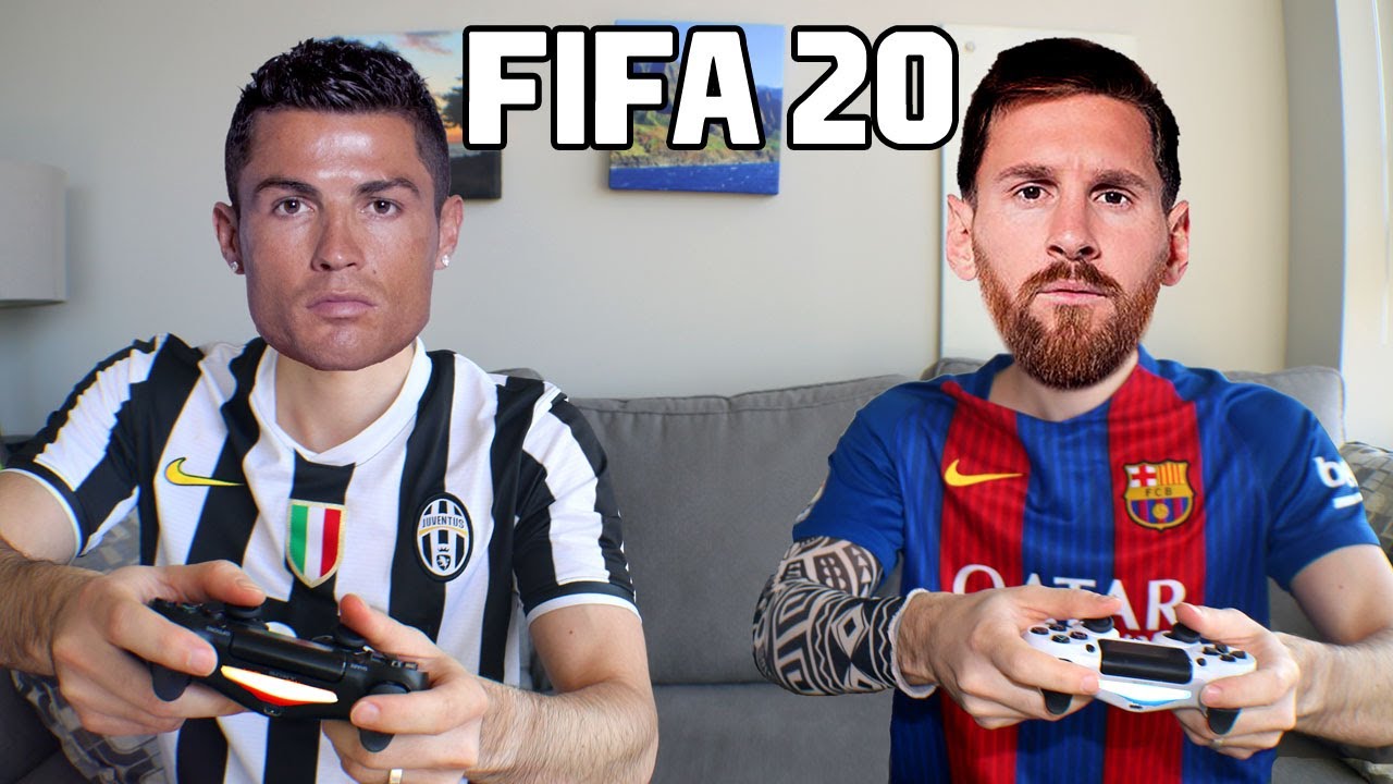 КРИШТИАНУ РОНАЛДУ ИГРАЕТ В FIFA 20 С ЛИОНЕЛЕМ МЕССИ