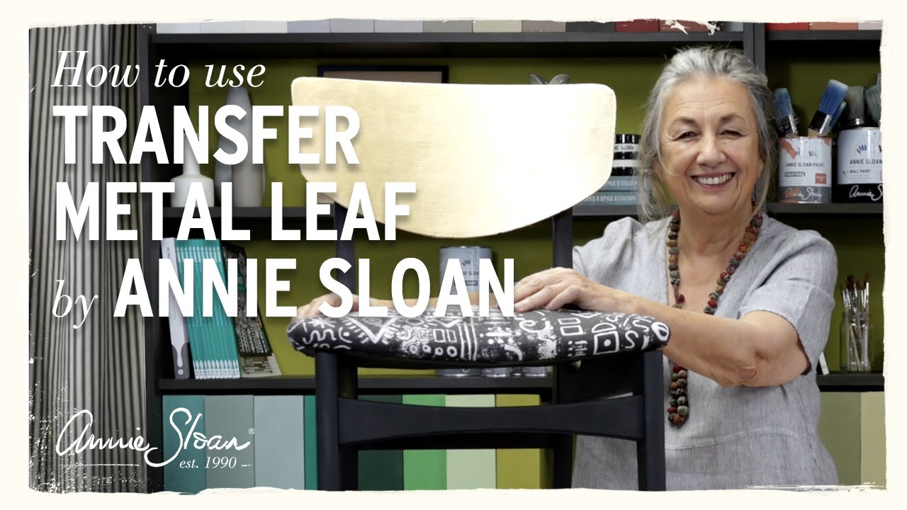 How to use Transfer Metal Leaf in Imitation Gold by Annie Sloan