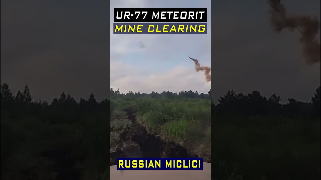 Russian Army Uses UR-77 Meteorit for Mine Clearing Operations