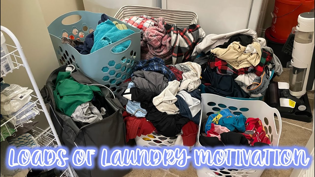 *NEW* LOADS OF LAUNDRY MOTIVATION | LET'S DO LAUNDRY TOGETHER | WEEKLY LAUNDRY FOR A FAMILY OF SIX