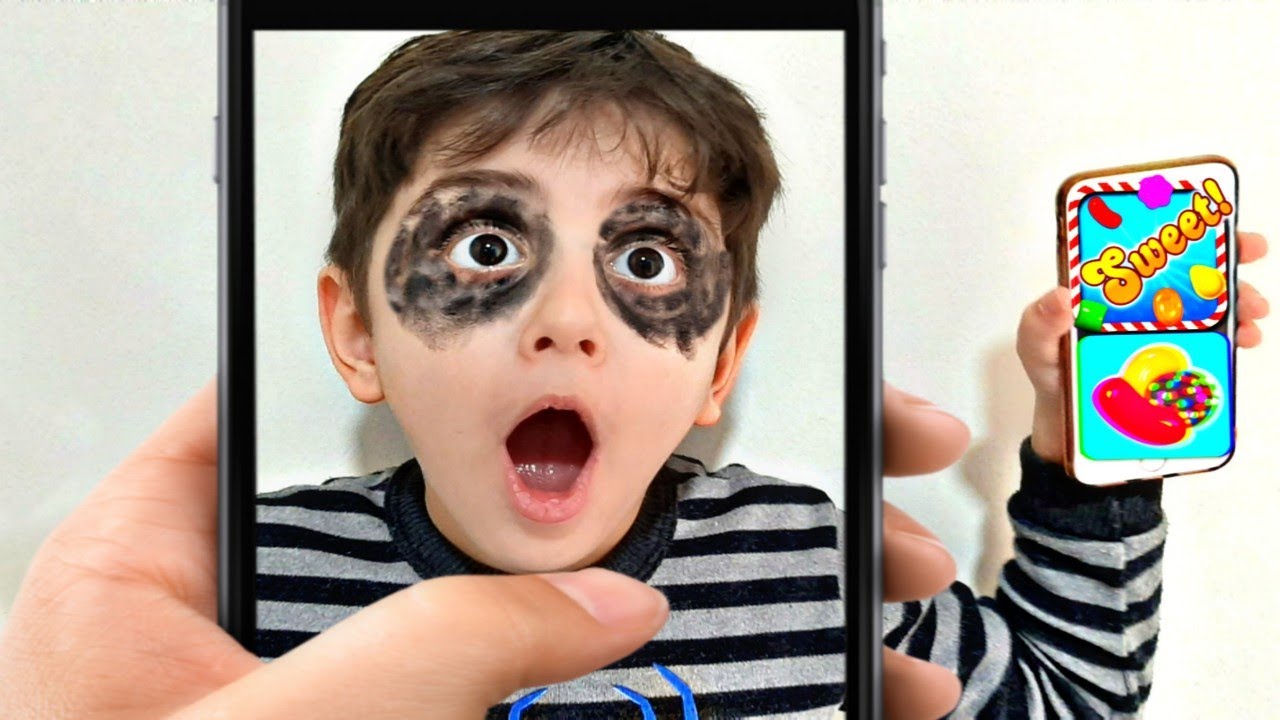 Efe çocuklar için telefon zararlı gözlerin bozulacak bak!!