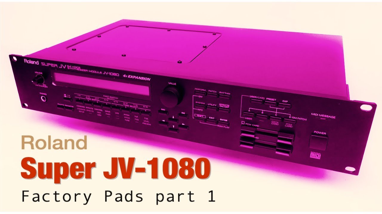 Roland Super JV1080 factory pads part 3