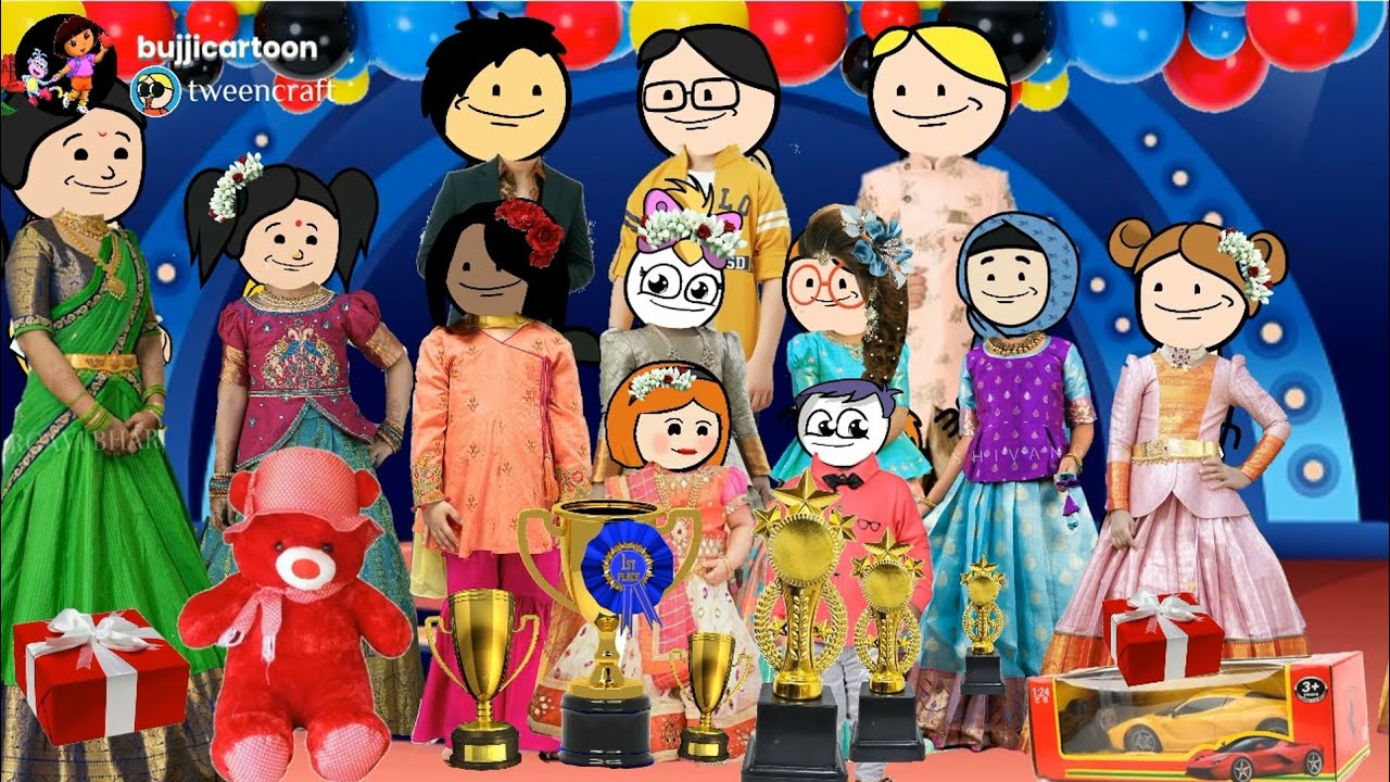 💥டியூஷன் டேயில் ஆடலும் பரிசுகள் வழங்குதல்💃🎁🏆👯/@bujjicartoon #kanyakumarislangfunnyvideos /#poomari