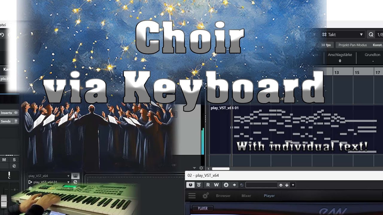 Symphonic Choir controll via Keyboard and Wordbuilder