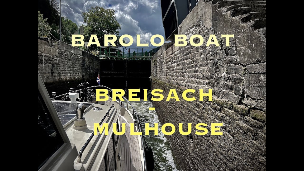 Timelapse nr 030 in 4K sailing the Rhône au Rhin canal from Breisach to Mulhouse