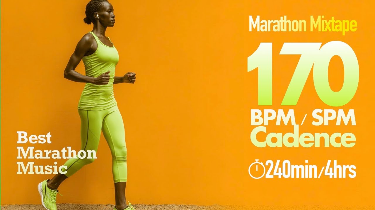 240-Minute 170BPM Running Music | Boost Your Endurance | Marathon Training Essentials