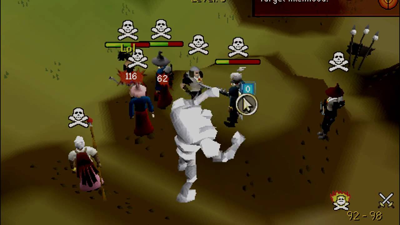 I am 3p1c Runescape Bounty Hunter PvP vid 10 Maxed 60 Attack Pure Pking with Steel Titan/Maul Combos