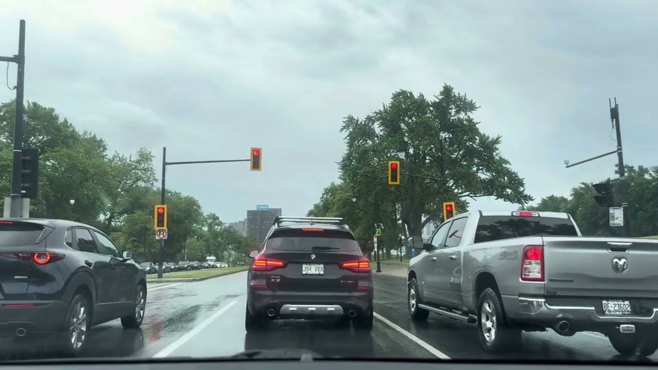 A drive around DOWNTOWN MONTREAL, QC