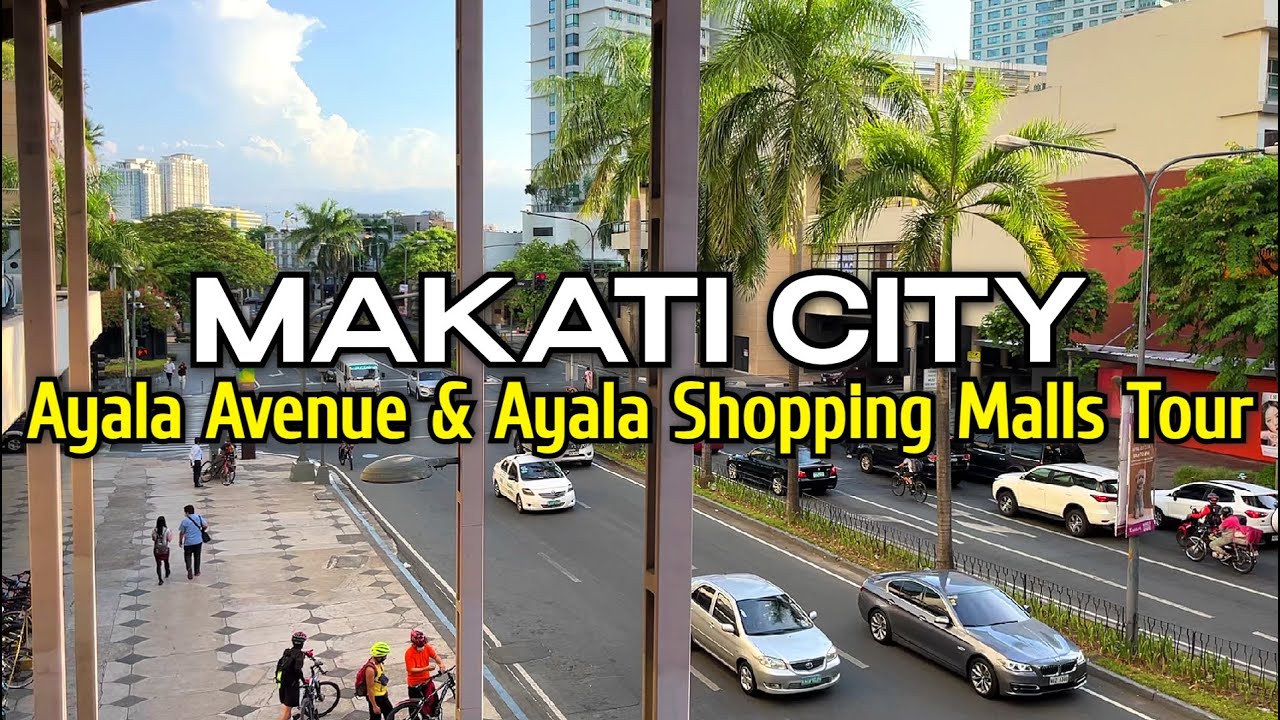 Walking in MAKATI CITY, PHILIPPINES | One Hour Tour at Ayala Makati's Popular Areas & Shopping Malls
