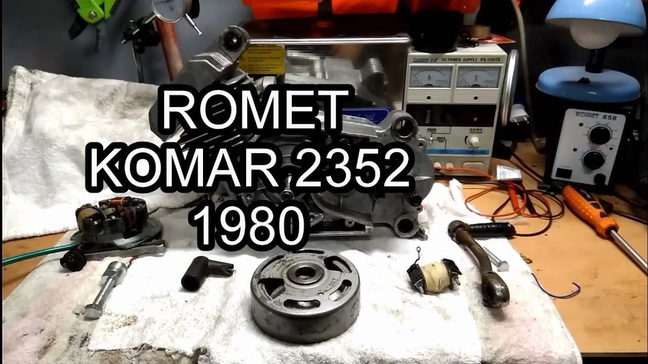 Romet Komar 2352 #12 Składam silnik - sprzęgło , zapłon