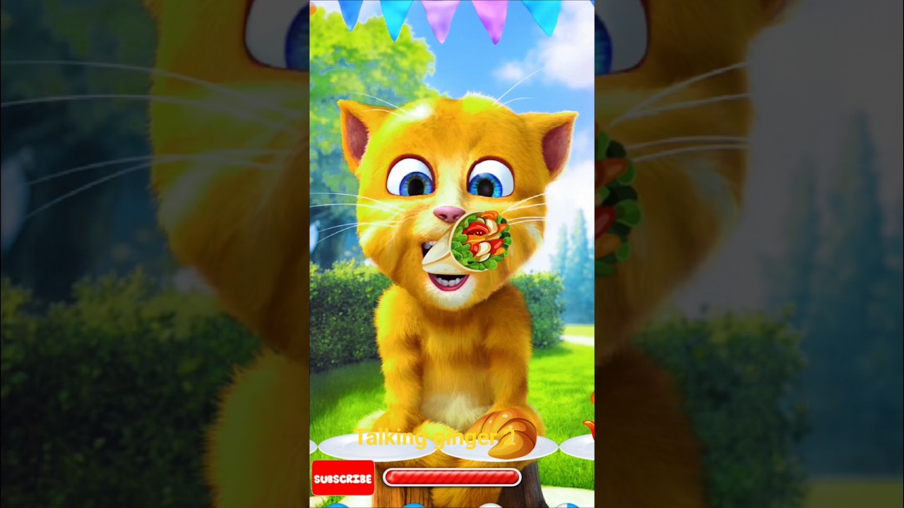 Talking ginger 2 videos 🤠🤩 #funny #shorts #short #cat