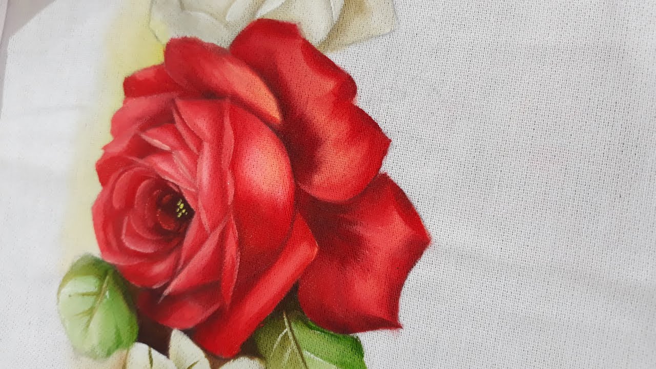 Pintando Rosa Vermelha