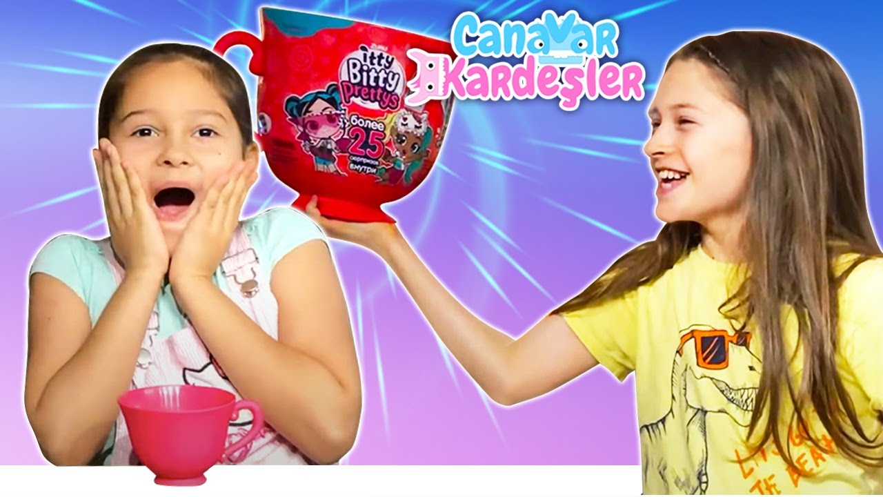 Canavar Kardeşler ile eğlenceli video! Itty Bitty Prettys &ccedil;ay partisi - yeni oyuncak tanıtımı!