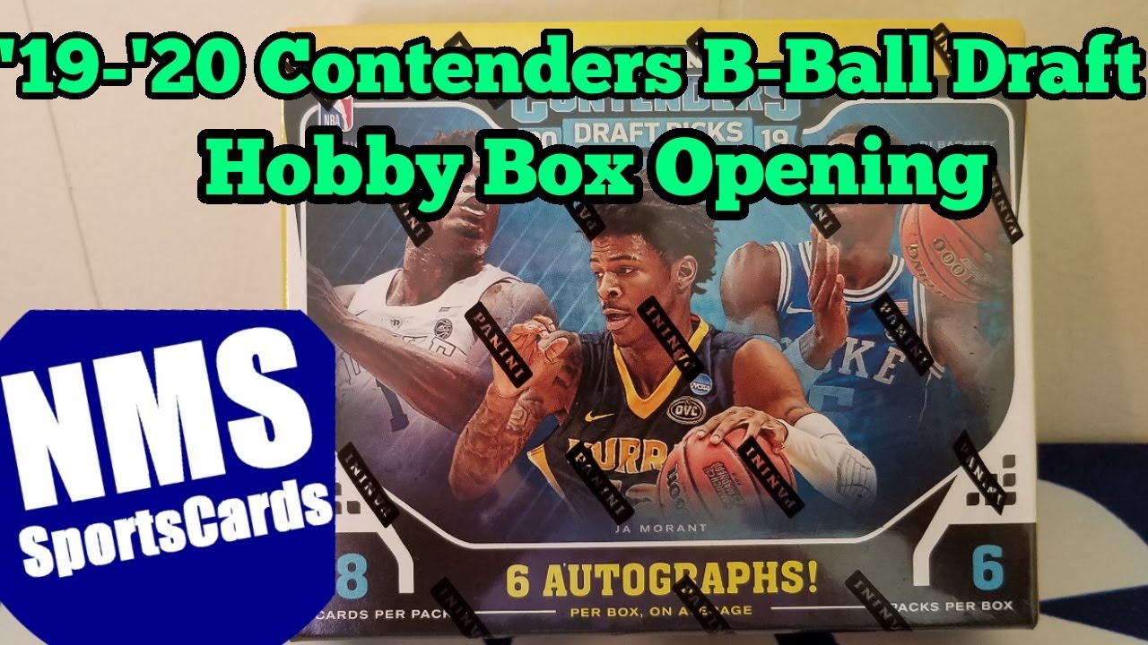 2019-20 Panini Contenders Draft Picks Basketball Hobby Box Opening