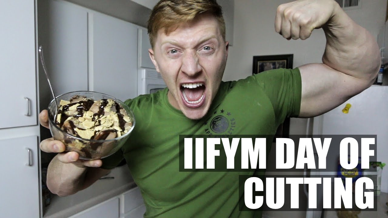 IIFYM DAY OF CUTTING | Giant Bowl of Ice Cream & Losing Weight!