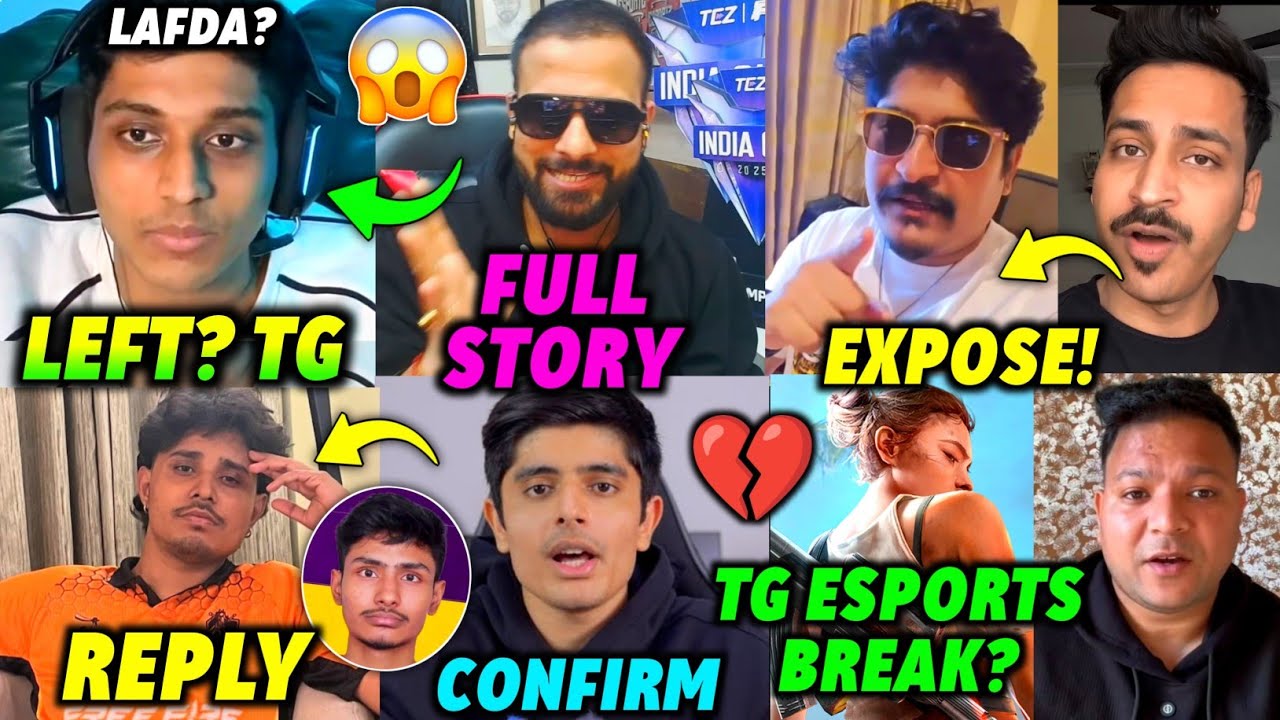 TG Mafia & Delete Left TG eSports 💔 - Full Story, Total gaming & Fozyajay Reply TG eSports Break 🤯