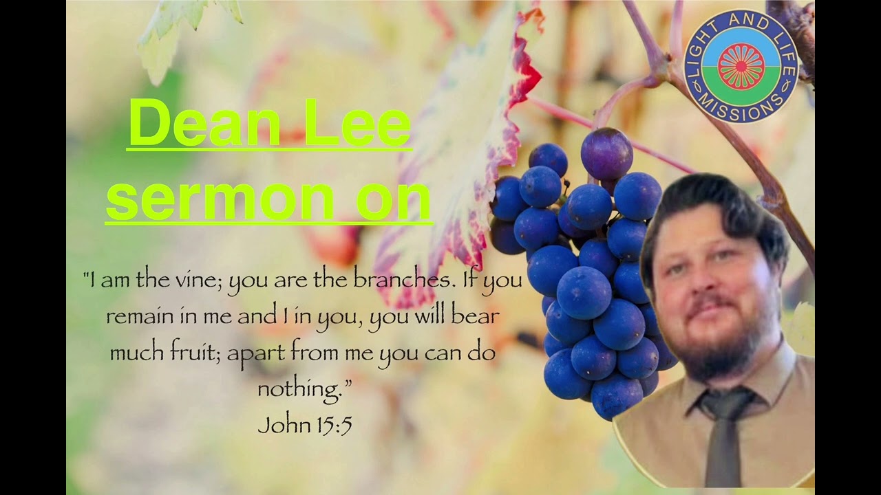 Dean Lee sermon on John 15  I am the vine 