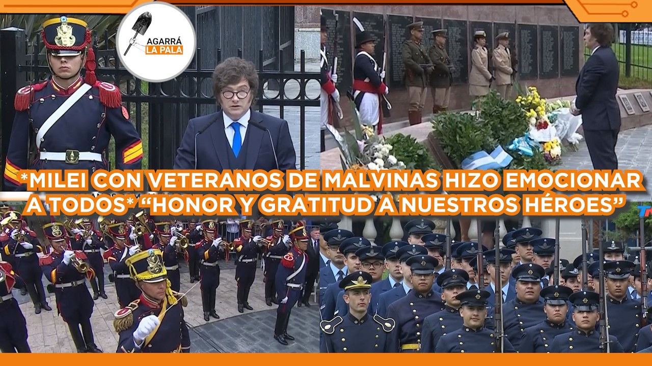 MILEI CON VETERANOS DE MALVINAS HIZO EMOCIONAR A TODOS: 