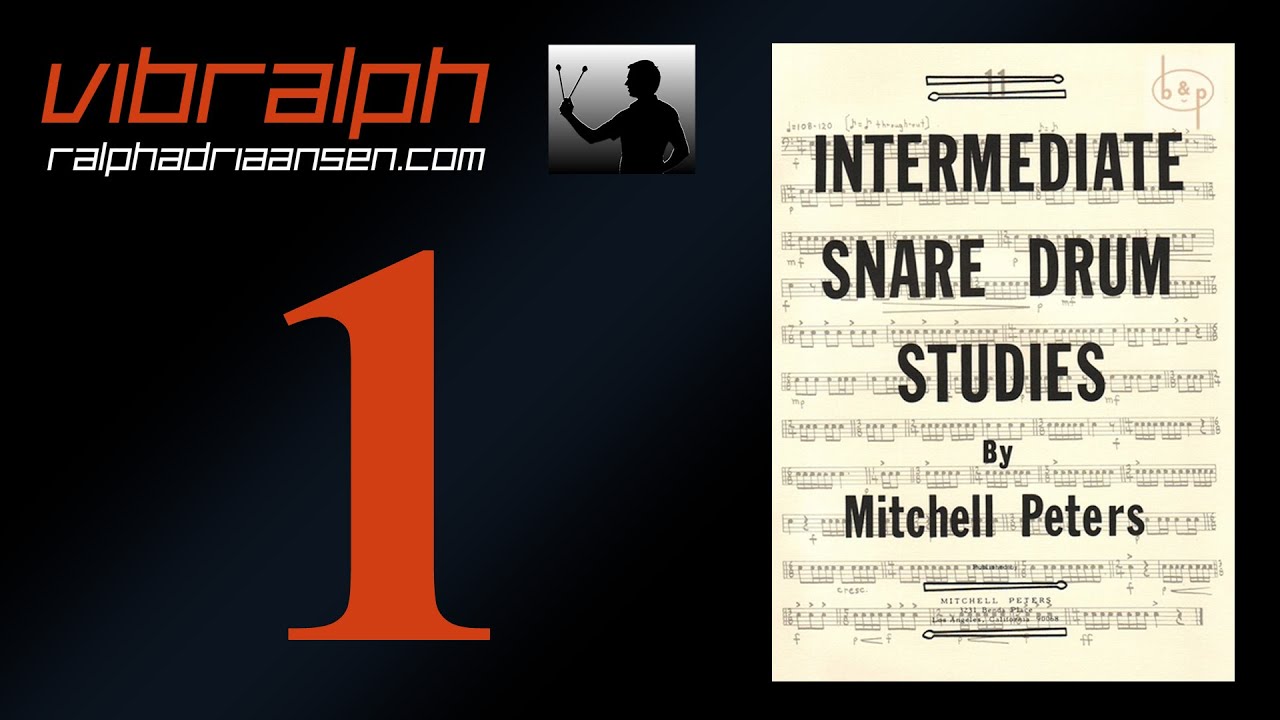 Vibralph - Intermediate snare drum studies Ex  I and II