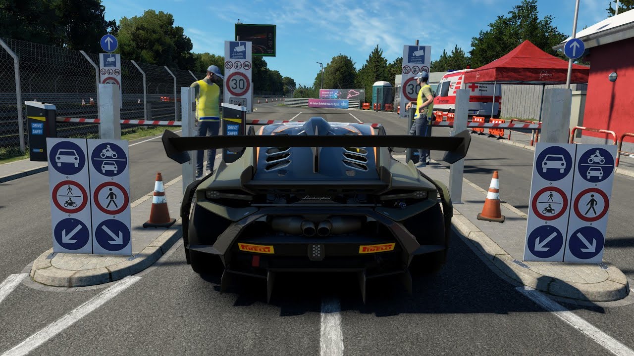 Lamborghini Huracán Super Trofeo EVO 2 on Nordschleife - Assetto Corsa Evo | Logitech g29 gameplay