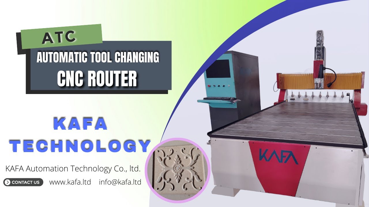 ATC ( Automatic Tool Changing ) CNC Router Machine Working video | KAFA Technology