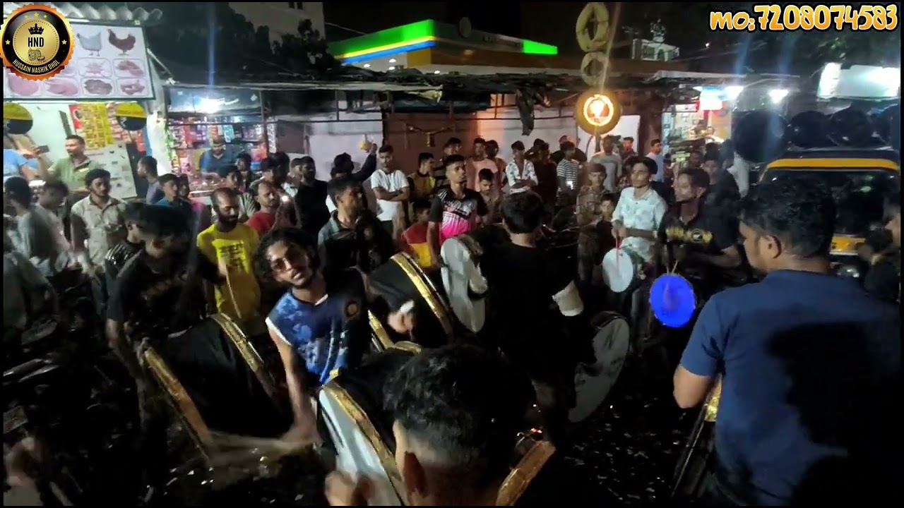 🔥EK DO TEEN🔥HUSSAIN NASHIK DHOL💯GANPATI AGMAN RAMABAI_MO;7208074583