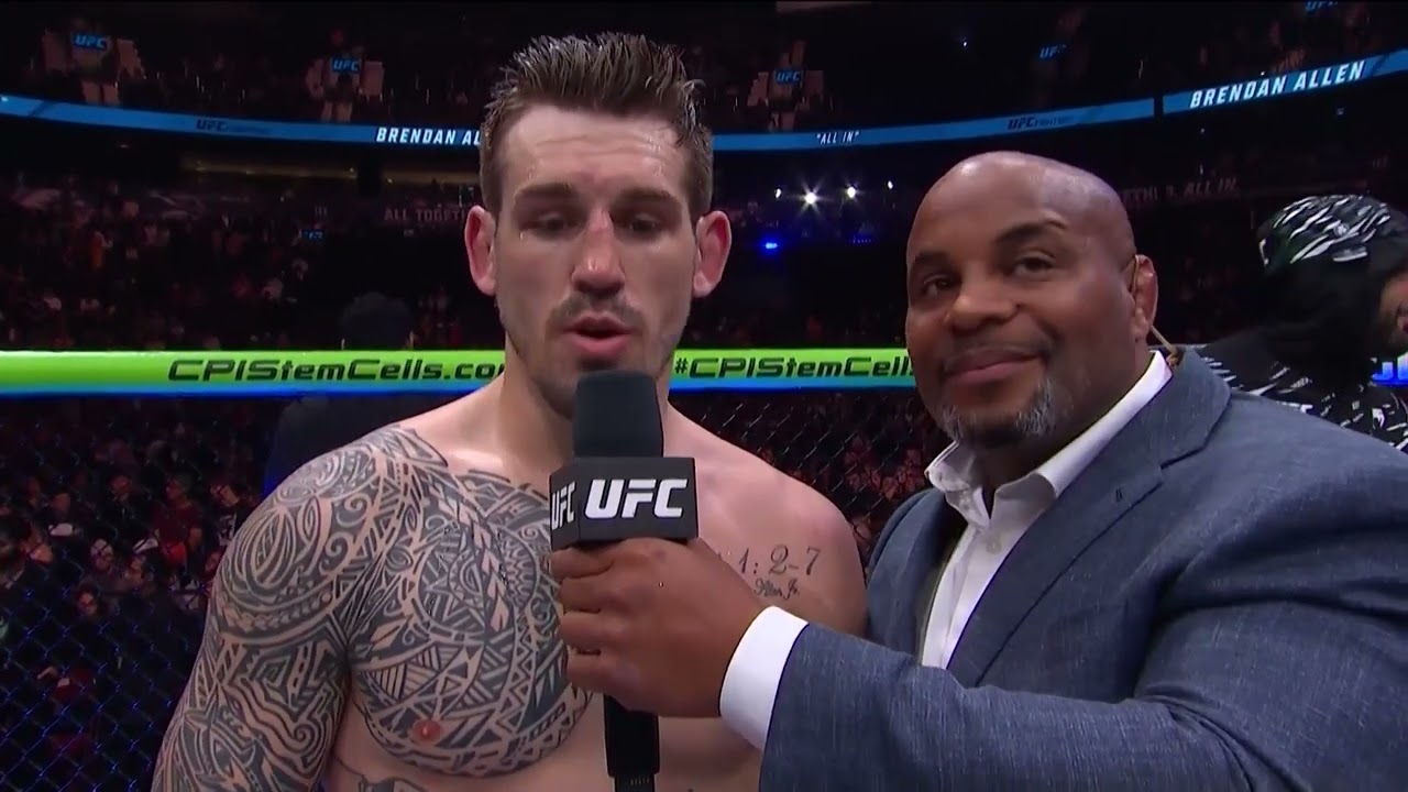 UFC Ванкувер: Брендан Аллен - Слова после боя