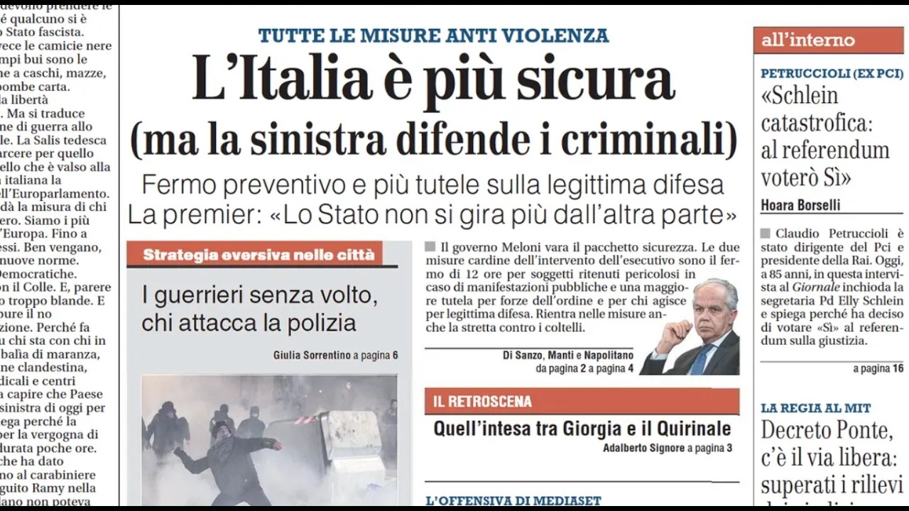 RASSEGNA STAMPA 6 FEBBRAIO 2026. QUOTIDIANI NAZIONALI ITALIANI  PRIME PAGINE DEI GIORNALI DI OGGI