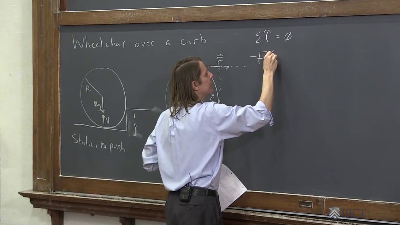 PHYS 101 | Statics 4 - Wheelchair Over a Curb