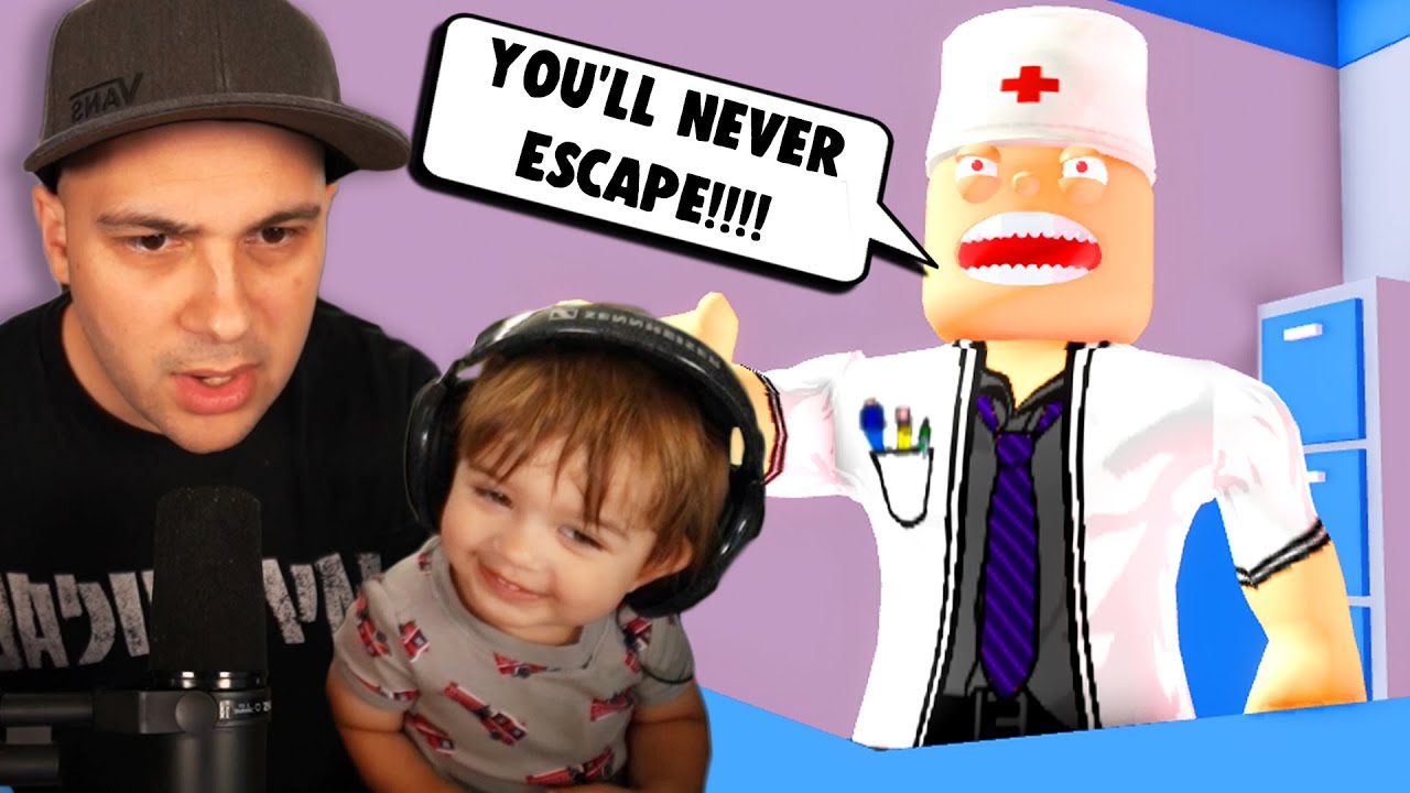 Отец и сын сбегают от стоматолога! | Roblox